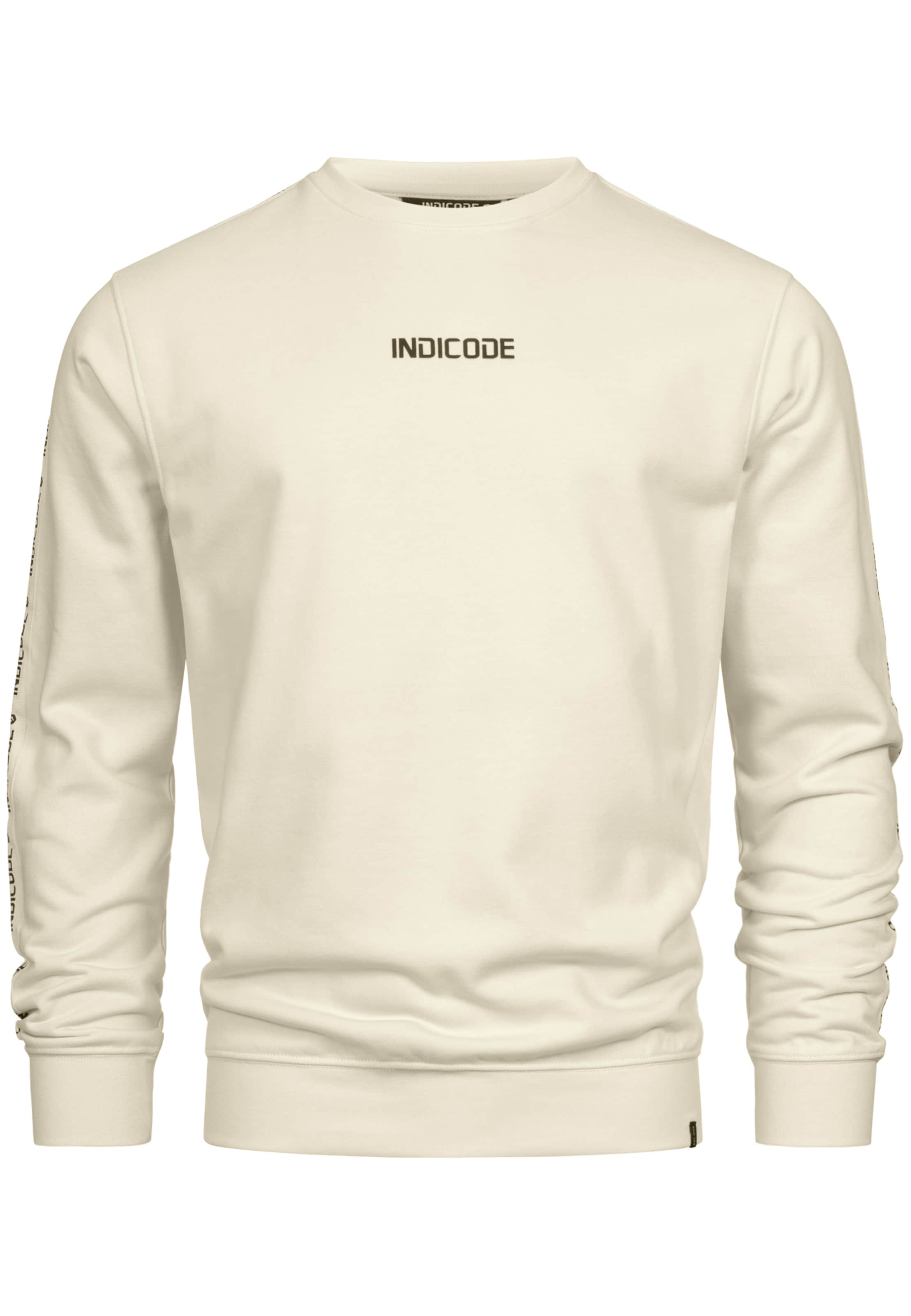 INDICODE JEANS Sweatshirt 'Korbin' in Beige: front