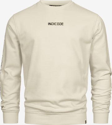 INDICODE JEANS Sweatshirt 'Korbin' in Beige: front