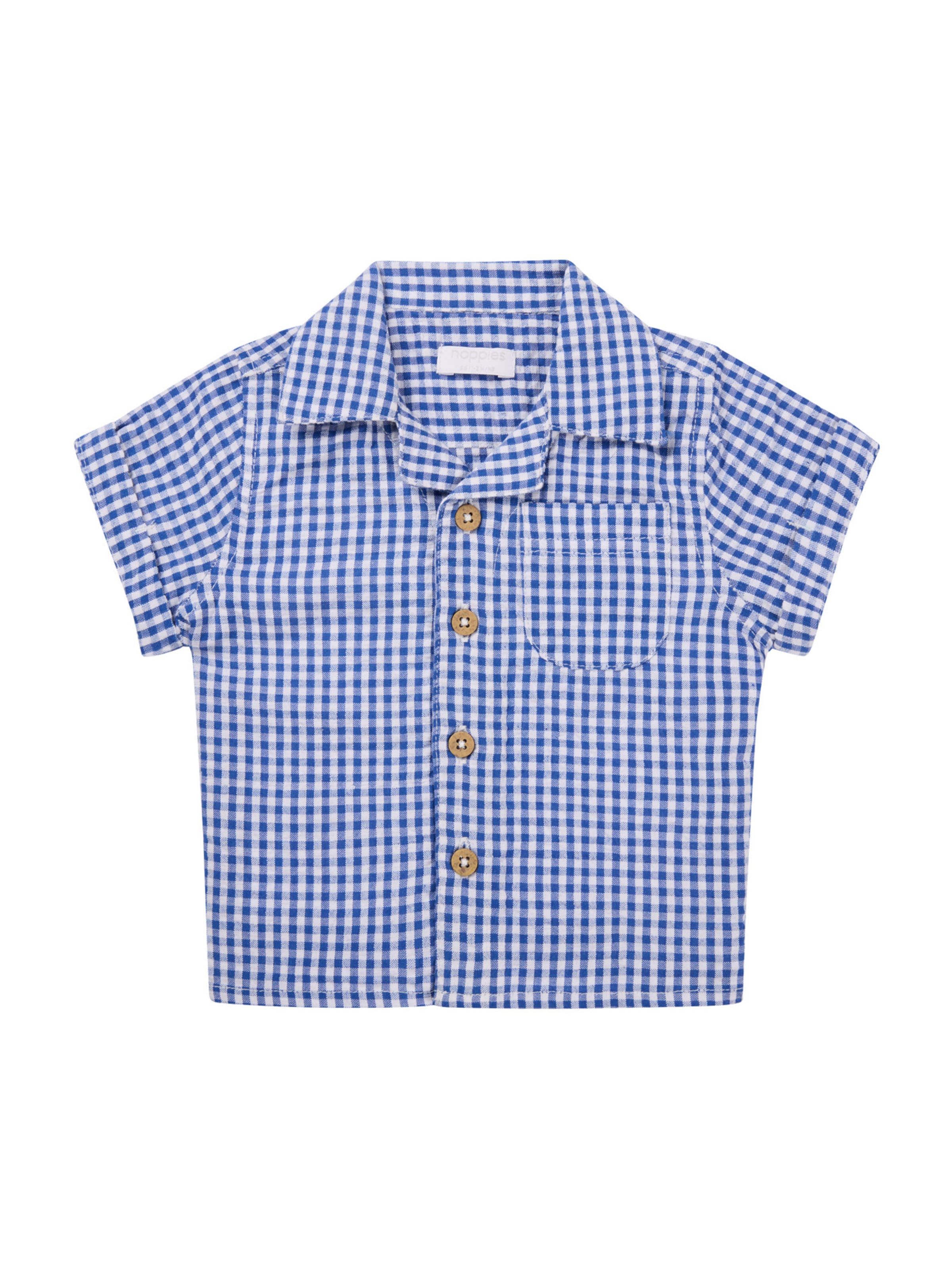Noppies Regular fit Риза 'Osnabruck' в синьо: отпред