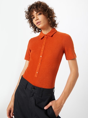 4th & Reckless Shirt body in Rood: voorkant