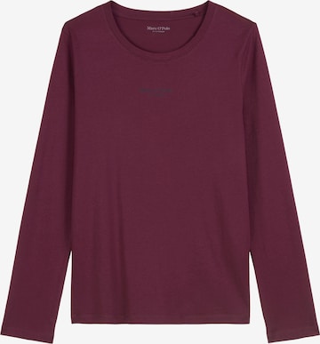 Marc O'Polo - Camiseta para dormir ' Mix N Match Cotton ' en rojo: frente