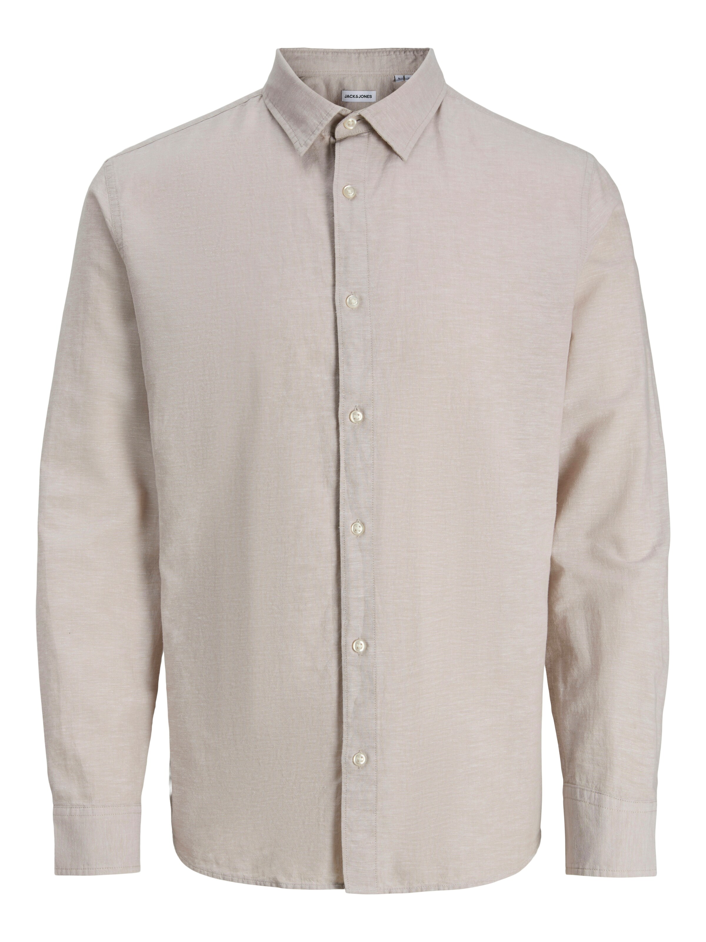 JACK & JONES Business Shirt in Beige: front