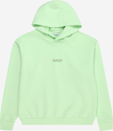 Calvin Klein Jeans - Sweatshirt em verde: frente