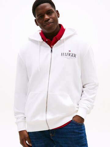 Tommy Hilfiger Big & Tall Sweatjacke in Weiß: Vorderseite