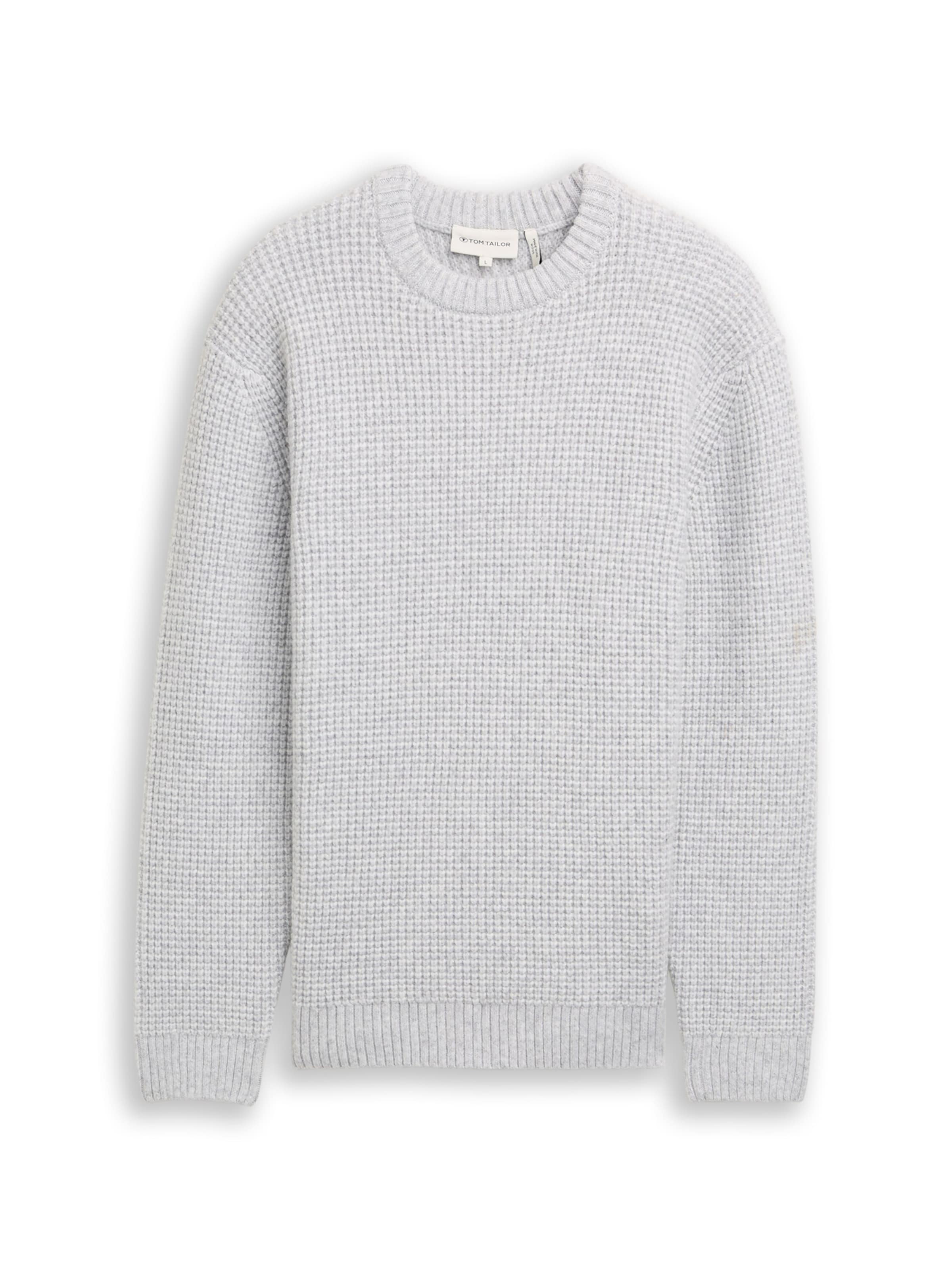 TOM TAILOR Sweater in Grey: front