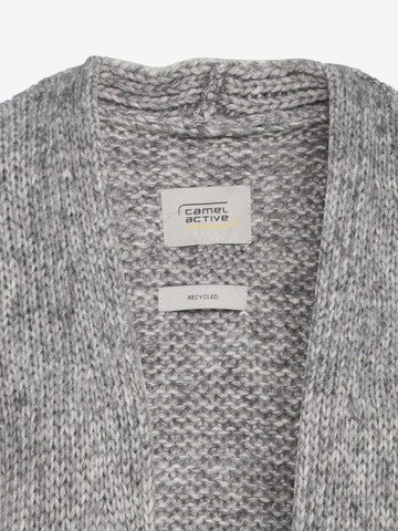 CAMEL ACTIVE Strickcardigan aus recyceltem Materialmix in Grau