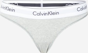 Tanga de la Calvin Klein Underwear pe gri: față