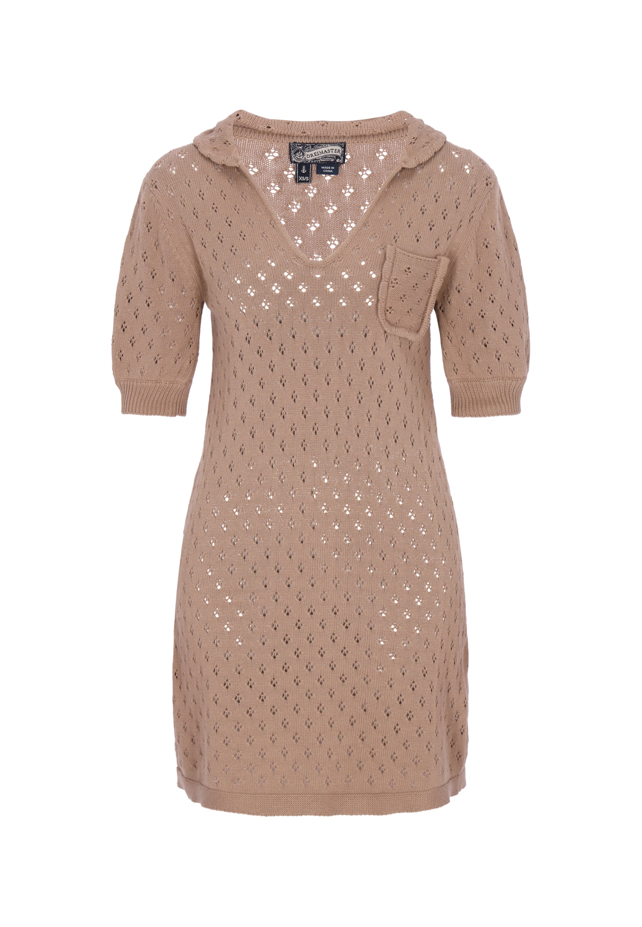 Robes en maille DreiMaster Vintage en gris : devant