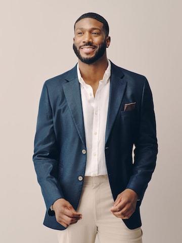 Slim fit Giacca business da completo 'N. Premium' di Next in blu: frontale