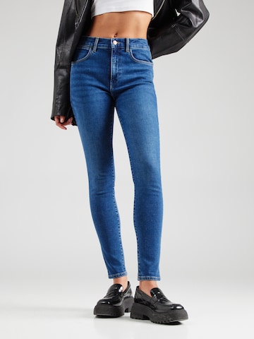 WRANGLER Skinny Džíny 'HIGH SKINNY' – modrá: přední strana