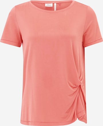 T-shirt s.Oliver BLACK LABEL en orange : devant
