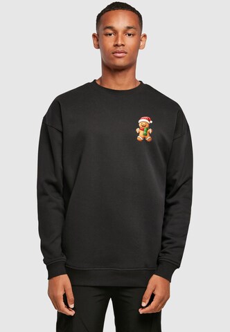 Merchcode Sweatshirt 'Christmas Ginger' in Schwarz: Vorderseite