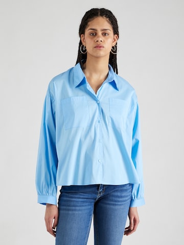 UNITED COLORS OF BENETTON Blouse in Blauw: voorkant