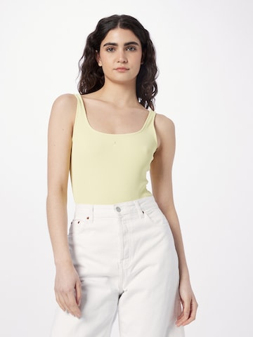 Shirtbody comma casual identity en jaune : devant