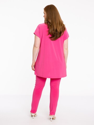 YOEK Skinny Leggings 'Loretta's Favourites' in Roze