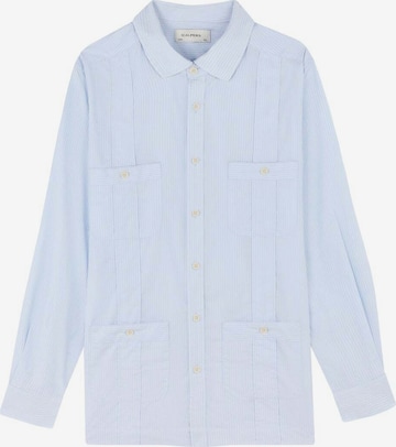 Coupe regular Chemise ' Nante' Scalpers en bleu : devant