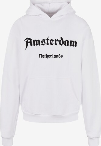 Merchcode Sweatshirt 'Amsterdam' in Weiß: predná strana