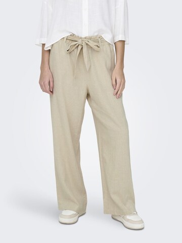 Wide Leg Pantalon 'Say' JDY en beige : devant