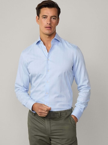 Hackett London Regular Fit Hemd in Blau: Vorderseite