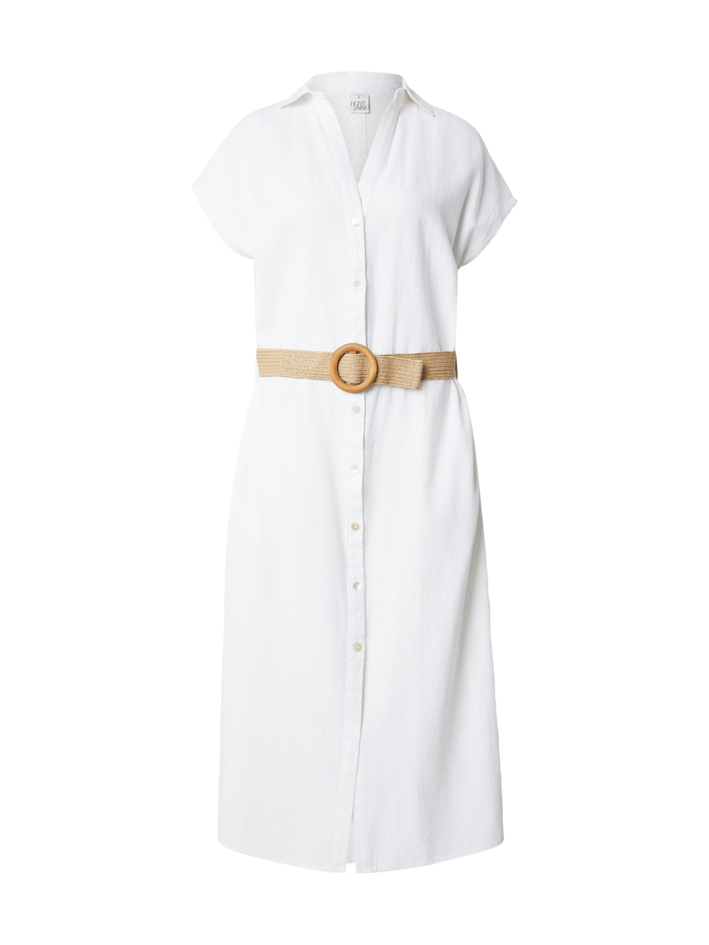 Robe-chemise Eight2Nine en blanc : devant