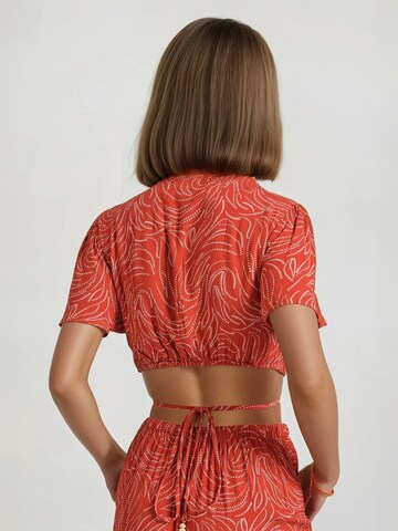 Chemisier Funky Buddha en marron