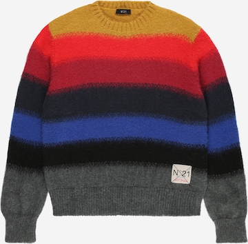 N°21 Sweter w kolorze mieszane kolory: przód