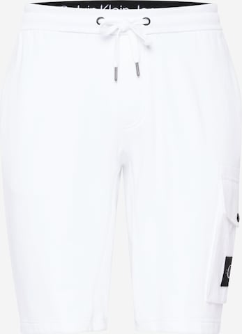 Calvin Klein Jeans - regular Pantalón en blanco: frente