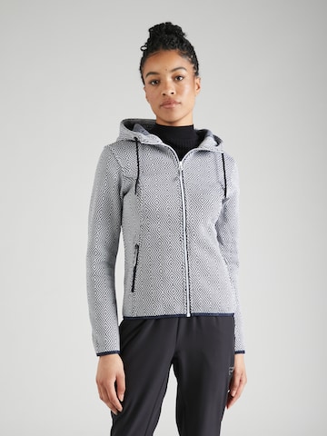 ICEPEAK Athletic fleece jacket in Blue: front