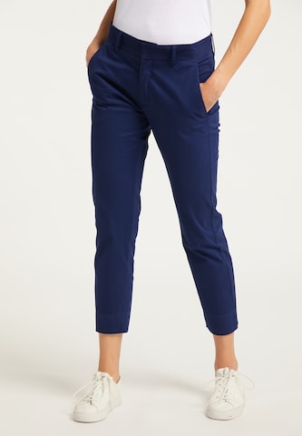 DreiMaster Maritim Slimfit Broek in Blauw: voorkant