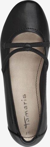 TAMARIS Strap ballerina in Black