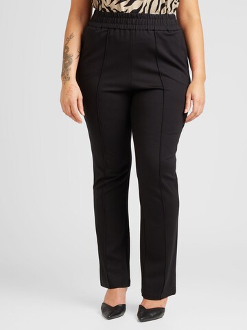 ONLY Carmakoma Loose fit Pants 'Goldtrash-Suki' in Black: front