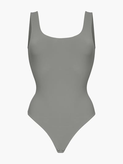 cfab (formerly creamy fabrics) Shapingbody 'Low Back - Body' in XS in de kleur Grafiet, Productweergave