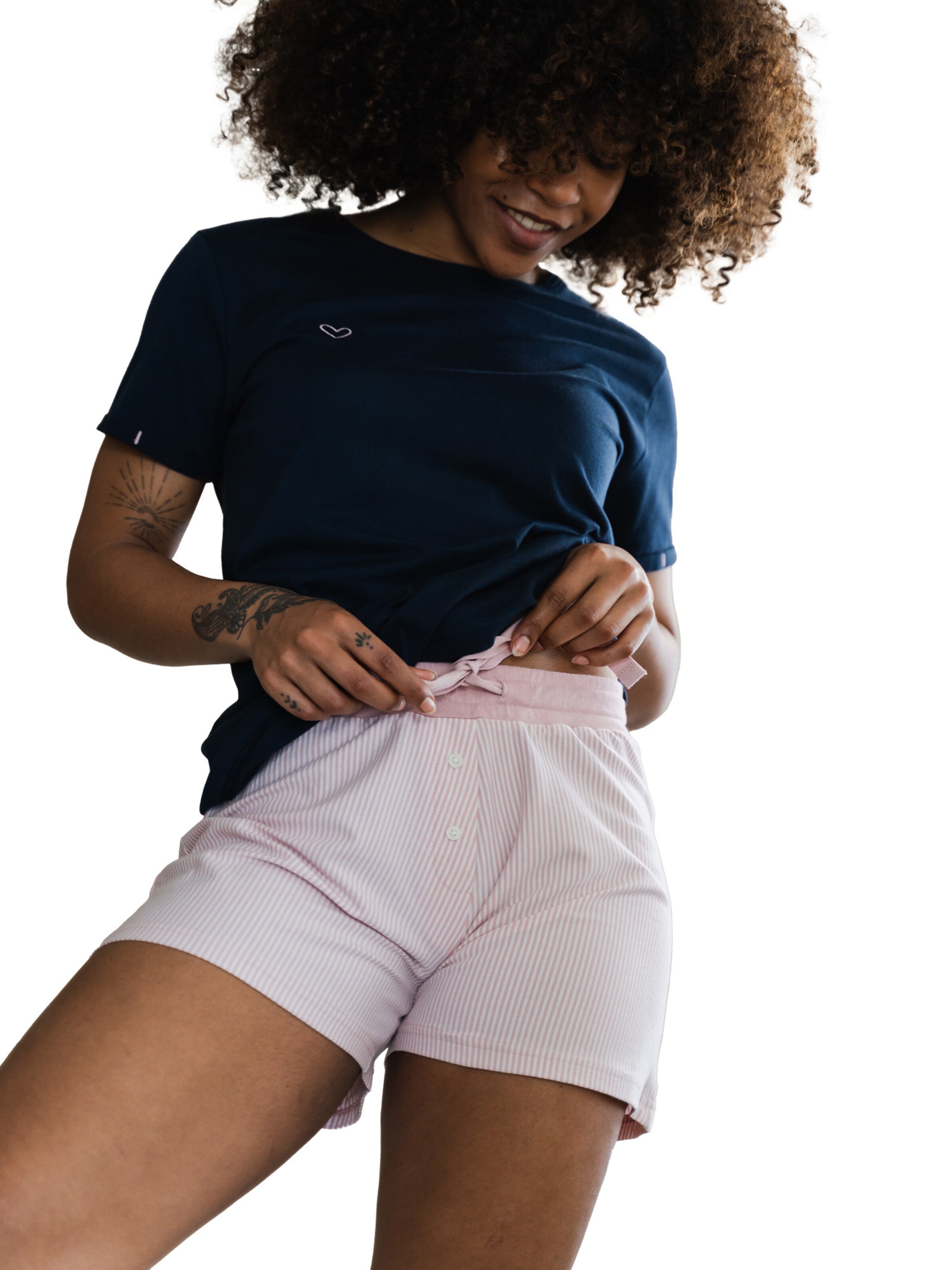 By Louise Pajama Shirt ' Mix & Match ' in Blue