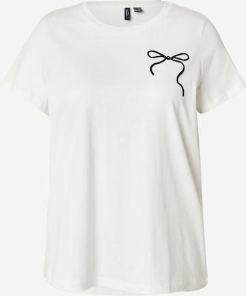 Vero Moda Curve Koszulka 'VMCGALIA' w kolorze biały: przód