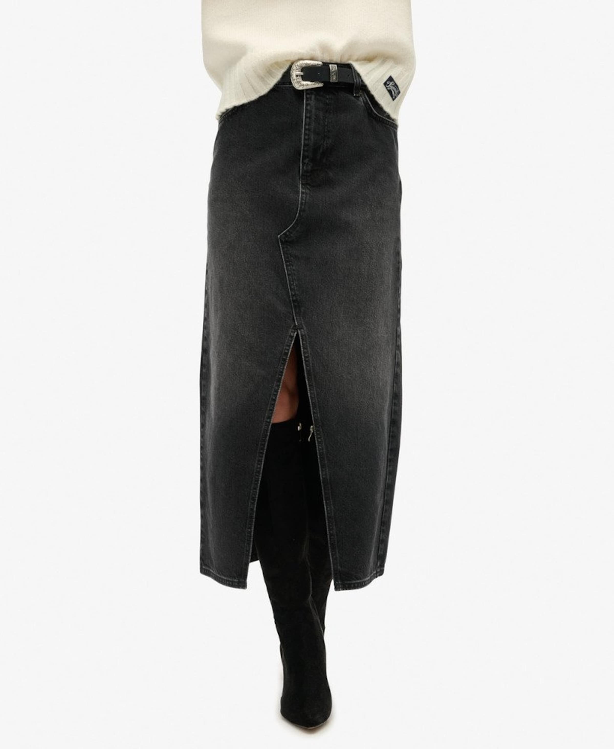 Jupe Superdry & Co en noir : devant