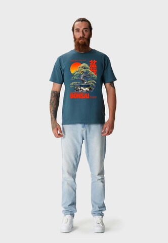 Oldskull Shirt 'ASIAN BONSAI' in Blue