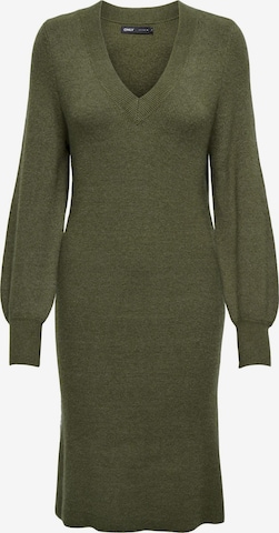 Robes en maille 'ONLKatia' ONLY en vert : devant