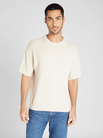 JACK & JONES Pullover 'BASTIAN' in Beige: predná strana