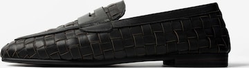 L37 HANDMADE SHOESSlip On cipele 'WALKING UNDER GOLDEN SKIES' - crna boja: prednji dio