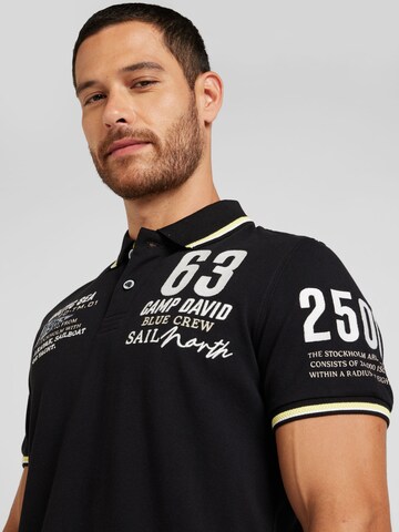 T-Shirt 'Cruise North' CAMP DAVID en noir