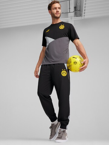 PUMA Tapered Sportbroek 'BVB' in Zwart