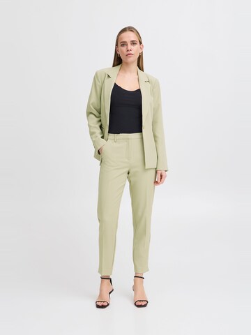 Coupe slim Pantalon chino ' IHLexi ' ICHI en vert