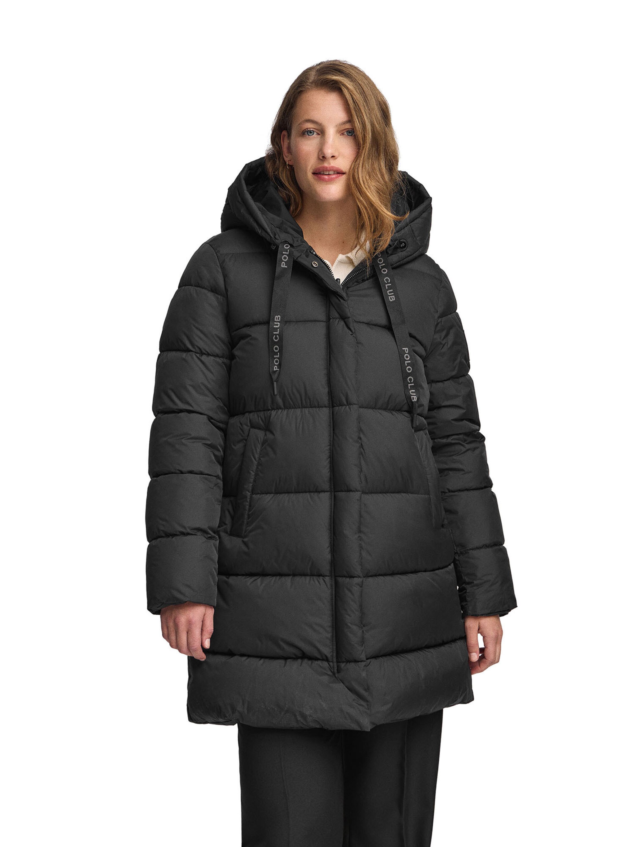 Polo Club Jacke in Schwarz: Vorderseite