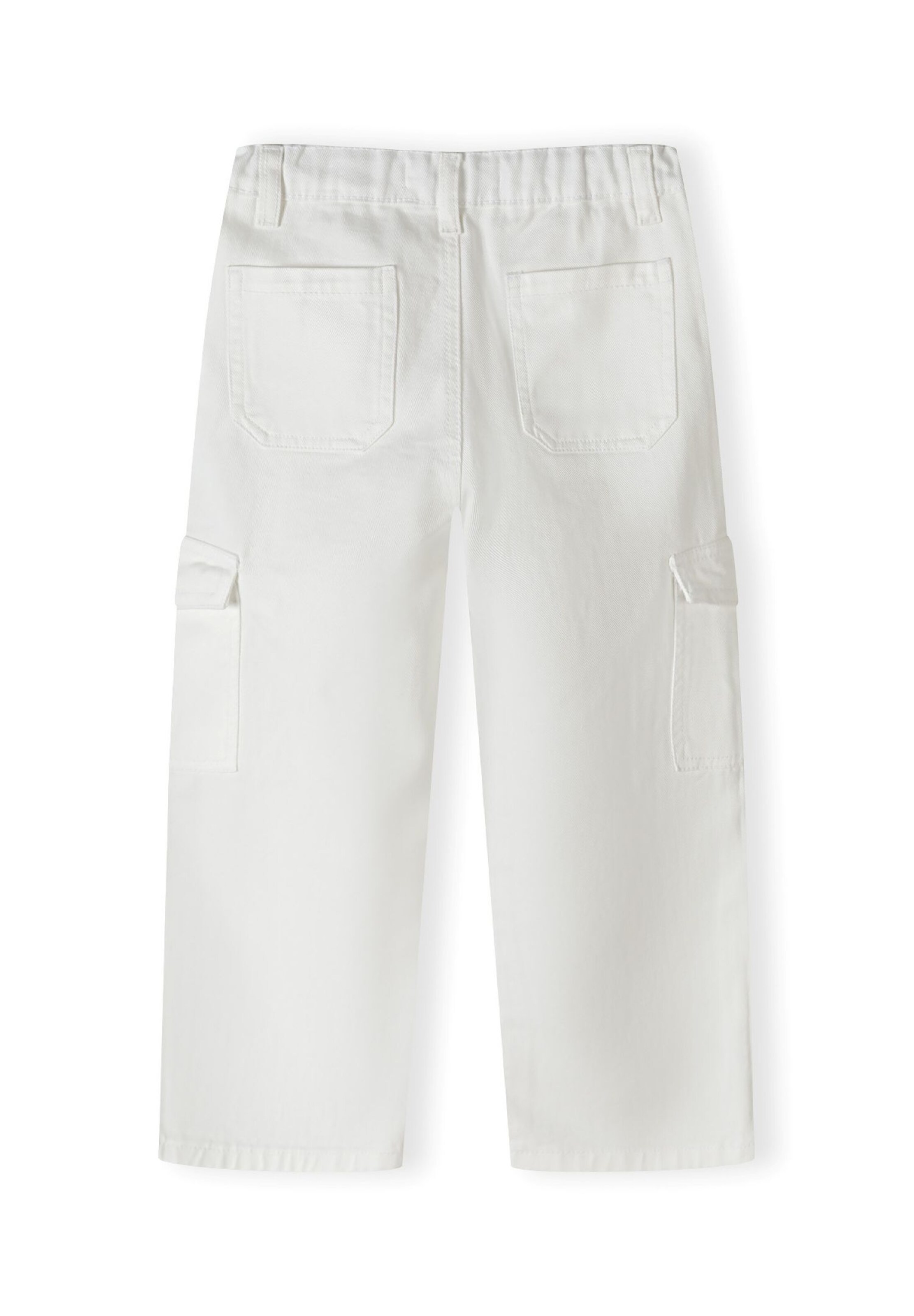 MINOTI Normalny krój Spodnie w kolorze biały