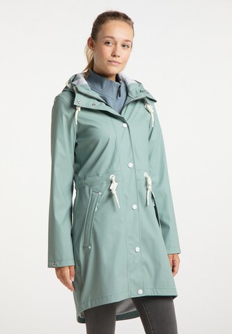 ICEBOUND Raincoat in Green: front