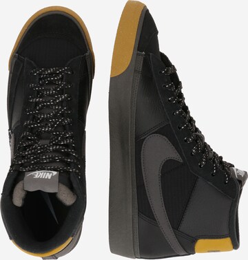 Nike SportswearVisoke tenisice 'Blazer Pro Club' - crna boja