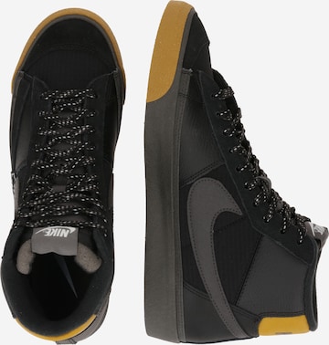 Nike Sportswear Sneakers hoog 'Blazer Pro Club' in Zwart