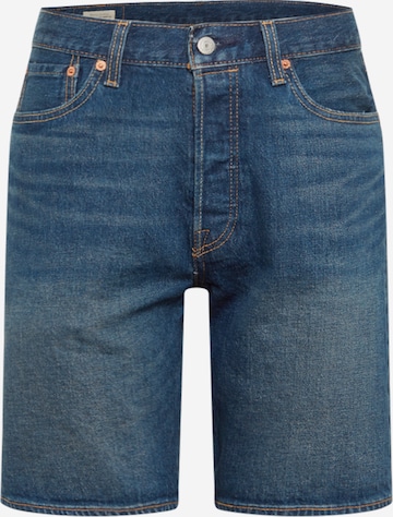 LEVI'S Jeans '501® Hemmed' in Blauw: voorkant