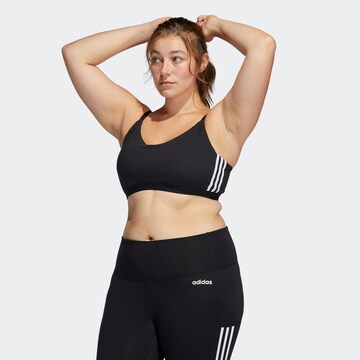 ADIDAS PERFORMANCEBustier Sportski grudnjak - crna boja: prednji dio