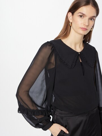 Louche Blouse 'TUPPENCE' in Zwart